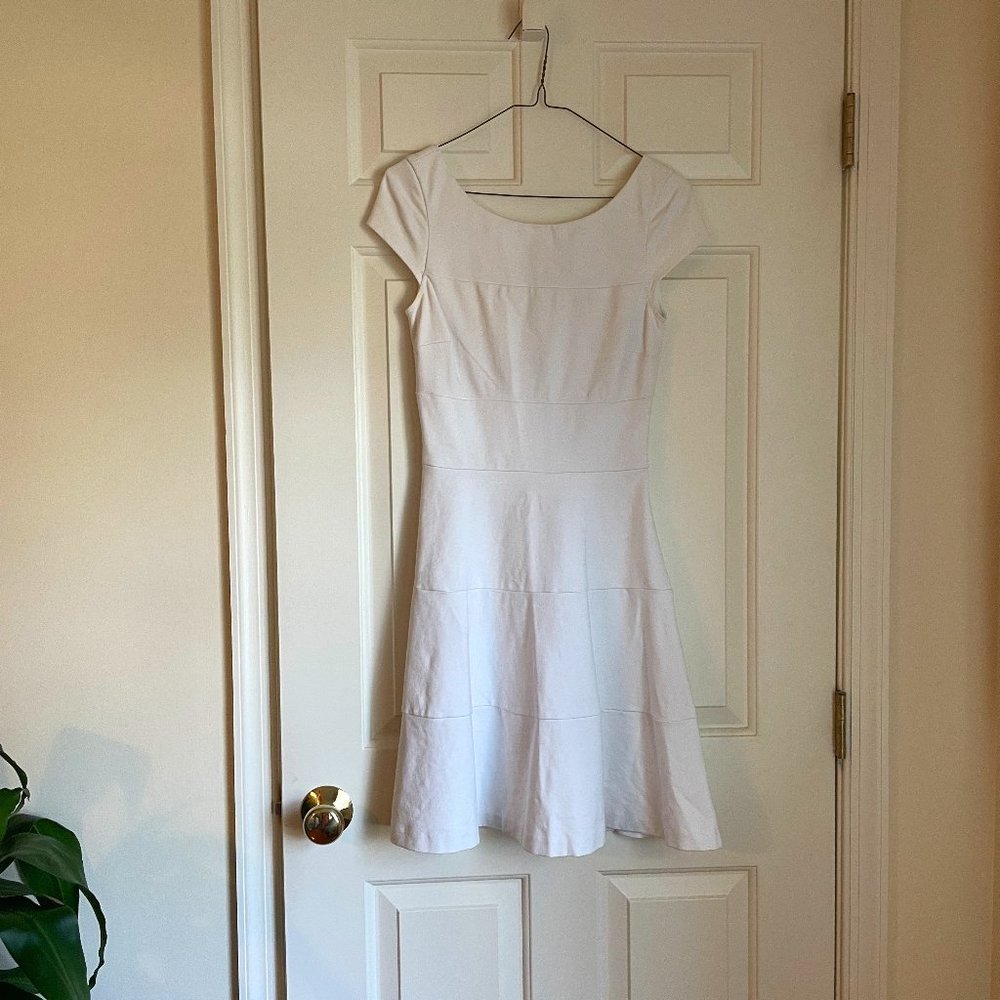 White fit-and-flare dress